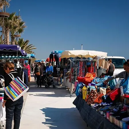 شقة Les Palmiers 4 Personnes 50m De La Parking